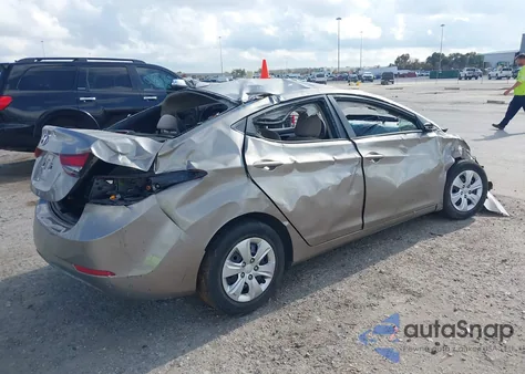 2016 Hyundai Elantra Se from USA, damaged, VIN 5NPDH4AE2GH759032